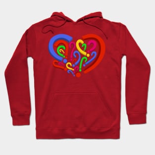 Who is in my heart? Different colors 3 Hoodie